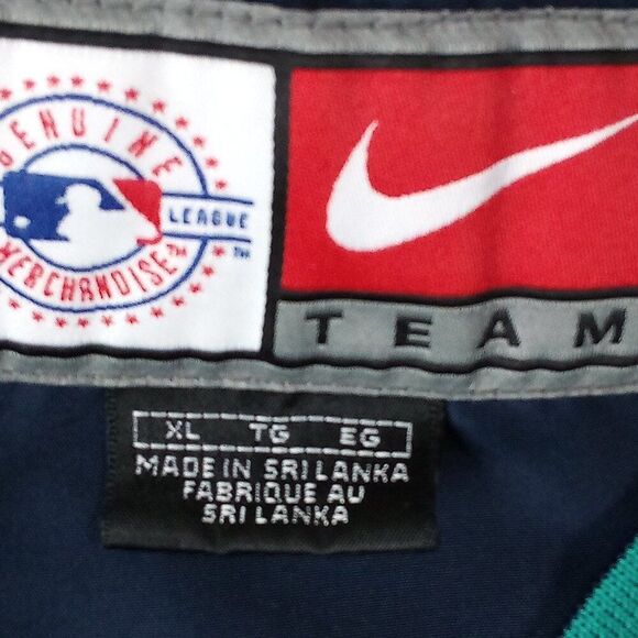Vintage Nike Seatte Mariners Pullover Windbreaker Mid Swoosh Travis Scott - Picture 3 of 7